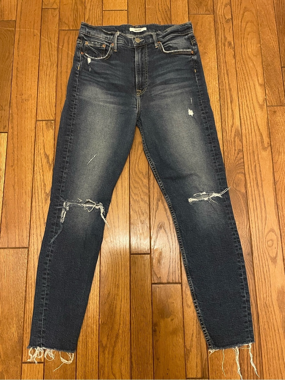 GRLFRND Boyfriend Skinny High Waisted Denim Jeans Size 29